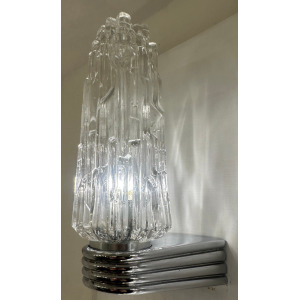 Hoffmeister Iced Glass Wall Lights, 1970s