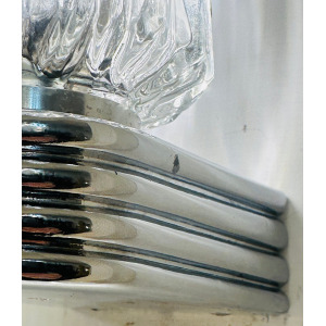 Hoffmeister Iced Glass Wall Lights, 1970s