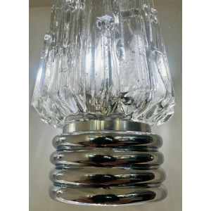 Hoffmeister Iced Glass Wall Lights, 1970s