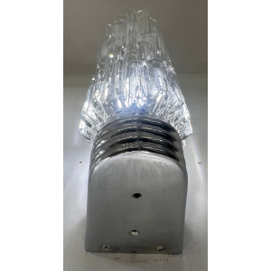 Hoffmeister Iced Glass Wall Lights, 1970s