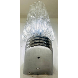 Hoffmeister Iced Glass Wall Lights, 1970s