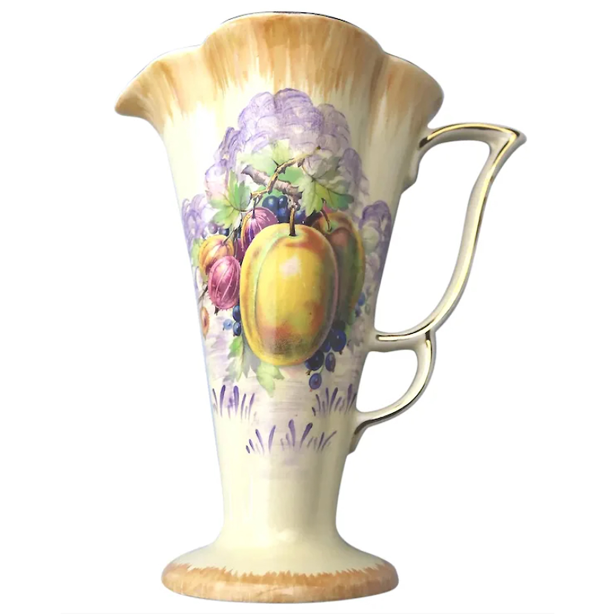 A large mid-century Art Deco ceramic art pottery Arthur Wood dover Jug C.1954