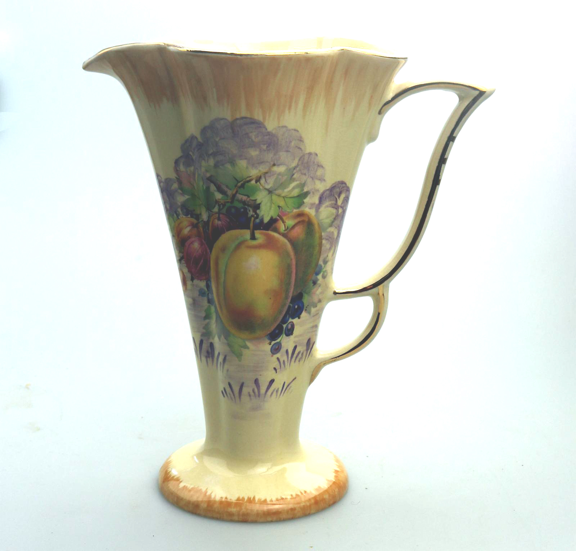 A large mid-century Art Deco ceramic art pottery Arthur Wood dover Jug C.1954
