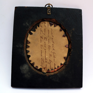An antique Silhouette scissor cut Portrait Miniature Picture C.19thC