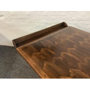 A Solid Oak Parquet Dining/Gaming Shove Table.