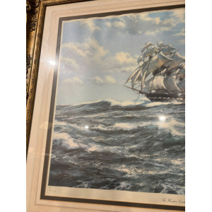 After Montague Dawson, The Windsor Castle, limited edition coloured print