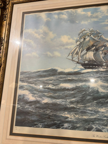 After Montague Dawson, The Windsor Castle, limited edition coloured print