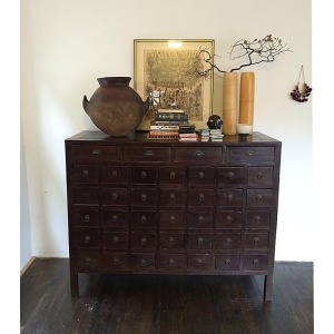 Antique Chinese Armoire, 19th Century Medicine Cabinet, Apothecary Chest