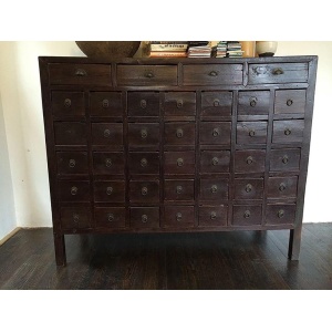 Antique Chinese Armoire, 19th Century Medicine Cabinet, Apothecary Chest