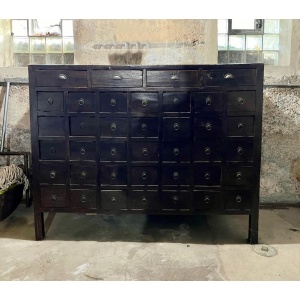 Antique Chinese Armoire, 19th Century Medicine Cabinet, Apothecary Chest