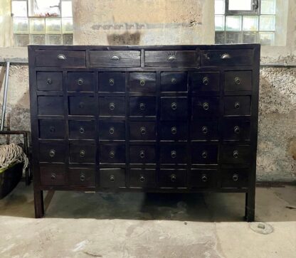 Antique Chinese Armoire, 19th Century Medicine Cabinet, Apothecary Chest