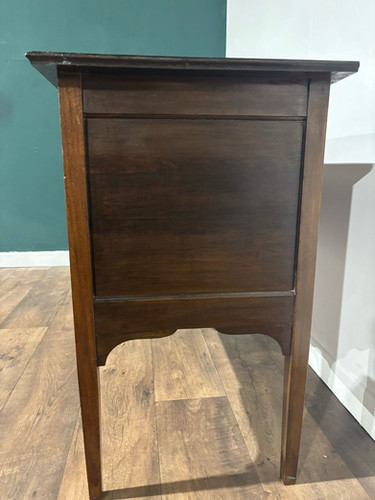 Antique Framed Oak Washstand With Marble Top & Back