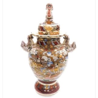 Antique Japanese Satsuma Vase Early 20th Century