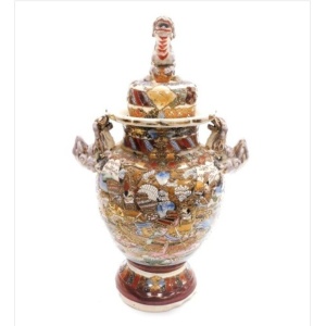 Antique Japanese Satsuma Vase Early 20th Century