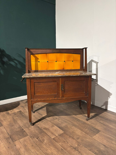 Arts & Crafts Marble Top Washstand