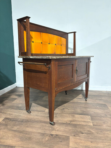 Arts & Crafts Marble Top Washstand