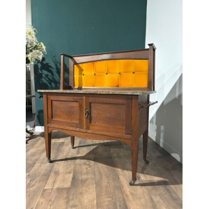 Arts & Crafts Marble Top Washstand
