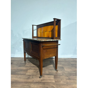 Arts & Crafts Marble Top Washstand