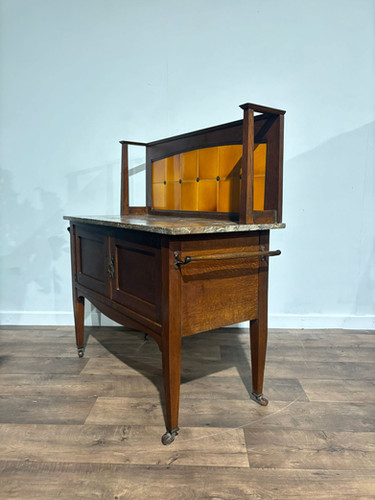 Arts & Crafts Marble Top Washstand