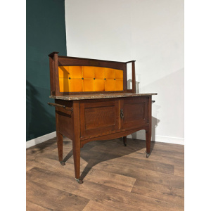 Arts & Crafts Marble Top Washstand
