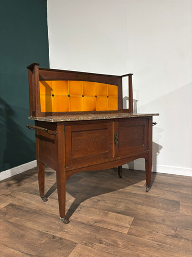 Arts & Crafts Marble Top Washstand