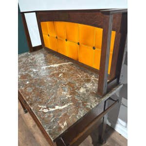 Arts & Crafts Marble Top Washstand