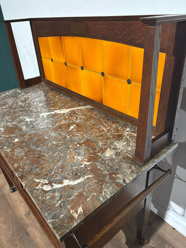 Arts & Crafts Marble Top Washstand