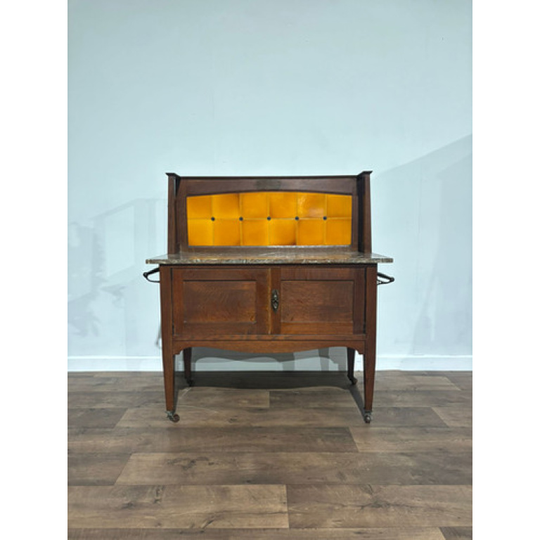 Arts & Crafts Marble Top Washstand