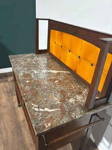 Arts & Crafts Marble Top Washstand