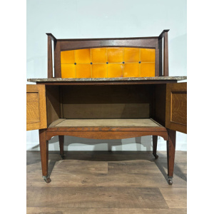 Arts & Crafts Marble Top Washstand