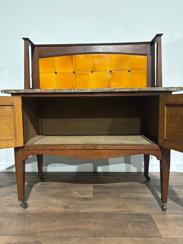 Arts & Crafts Marble Top Washstand