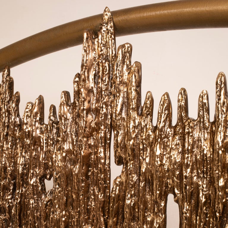 "Aurora - ULTRABRONZO99" bed by Luciano Frigerio for Frigerio di Desio 1970