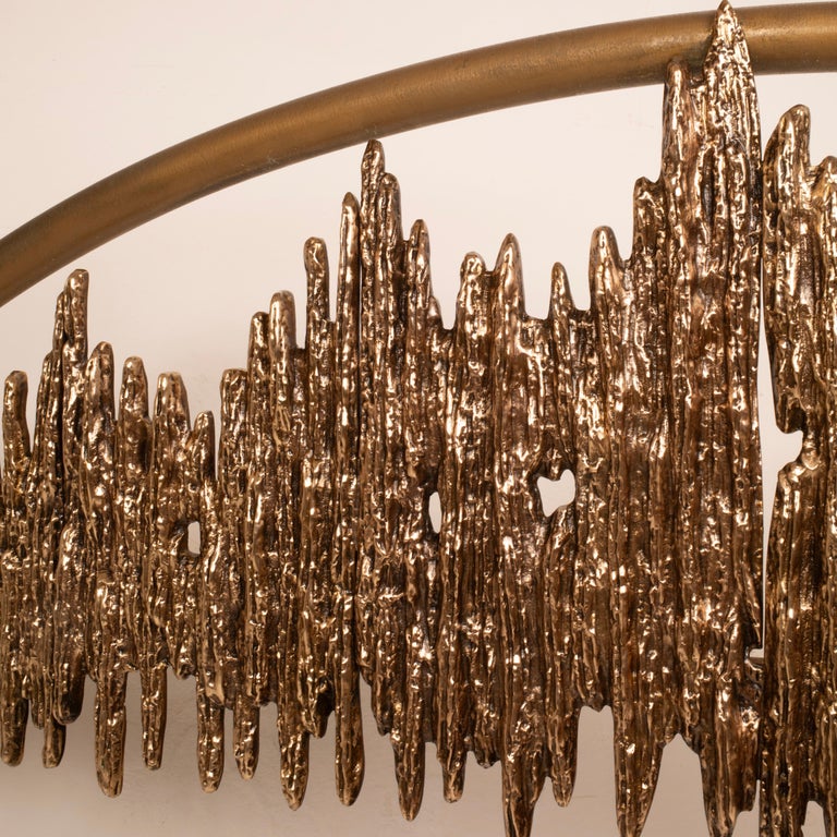 "Aurora - ULTRABRONZO99" bed by Luciano Frigerio for Frigerio di Desio 1970