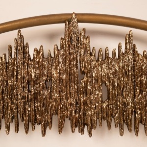 "Aurora - ULTRABRONZO99" bed by Luciano Frigerio for Frigerio di Desio 1970