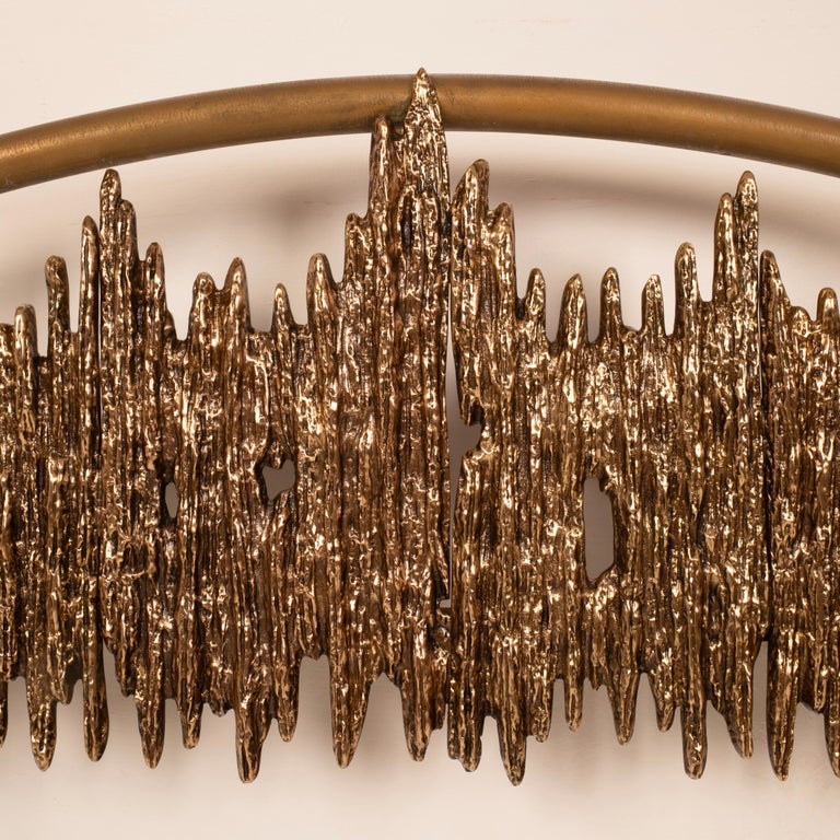 "Aurora - ULTRABRONZO99" bed by Luciano Frigerio for Frigerio di Desio 1970