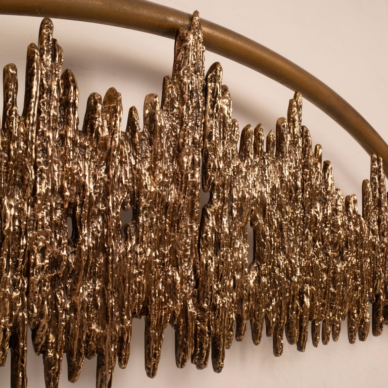 "Aurora - ULTRABRONZO99" bed by Luciano Frigerio for Frigerio di Desio 1970