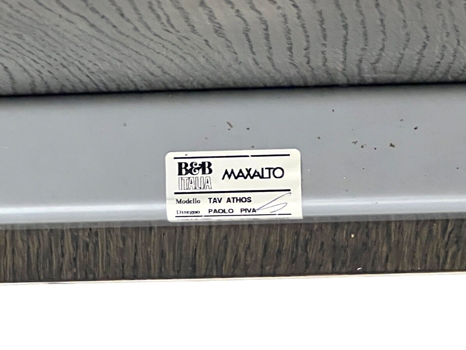 B&B Italia, Tav Athos Grey Dining Table