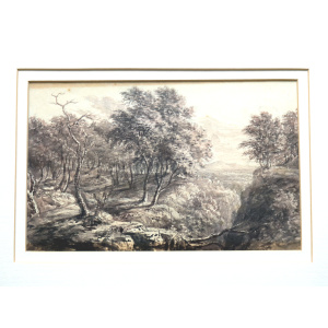 Antique Watercolour by Lt Col Robert Batty (Battle of Waterloo Veteran) C.1806