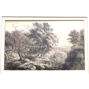 Antique Watercolour by Lt Col Robert Batty (Battle of Waterloo Veteran) C.1806