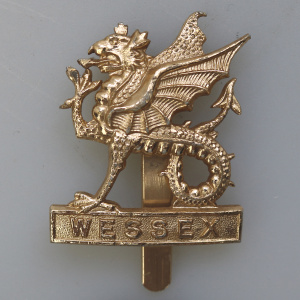Vintage 4X UK Military Cap Badges - Hampshire - Wessex - Royal Hampshire C.20thC