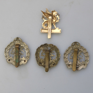 Vintage 4X UK Military Cap Badges - Hampshire - Wessex - Royal Hampshire C.20thC
