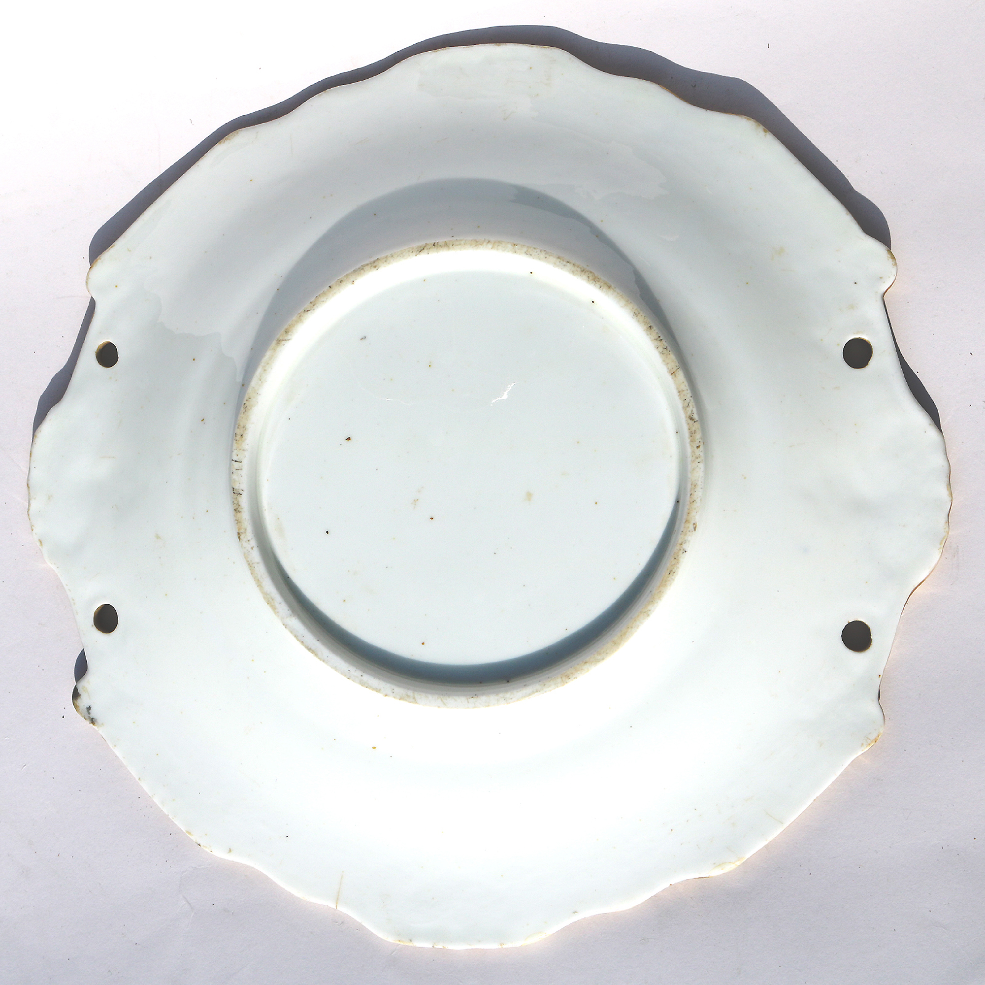 An antique Georgian finely gilded Coalport porcelain Stand Plate C.early 19thC