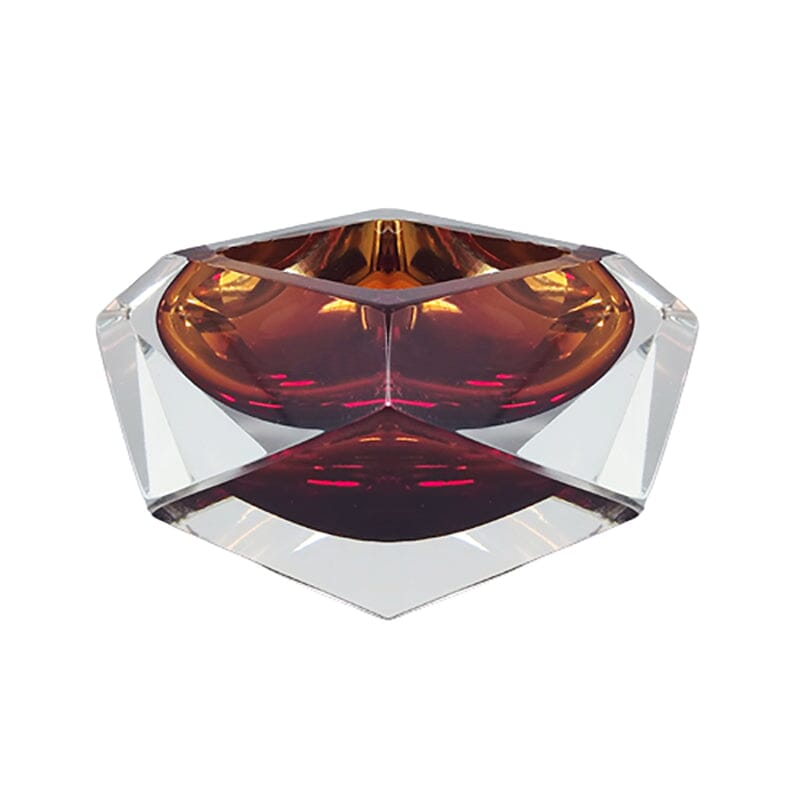1960s Gorgeous Brown Ashtray or Catchall by Flavio Poli for Seguso. Made in Italy
