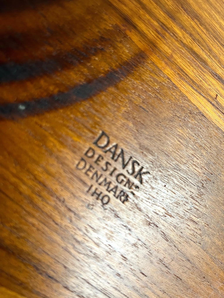 Danish Modern Teak Handled Serving Tray and Bowl by Jens Quistgaard for Dansk