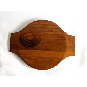 Danish Modern Teak Handled Serving Tray and Bowl by Jens Quistgaard for Dansk