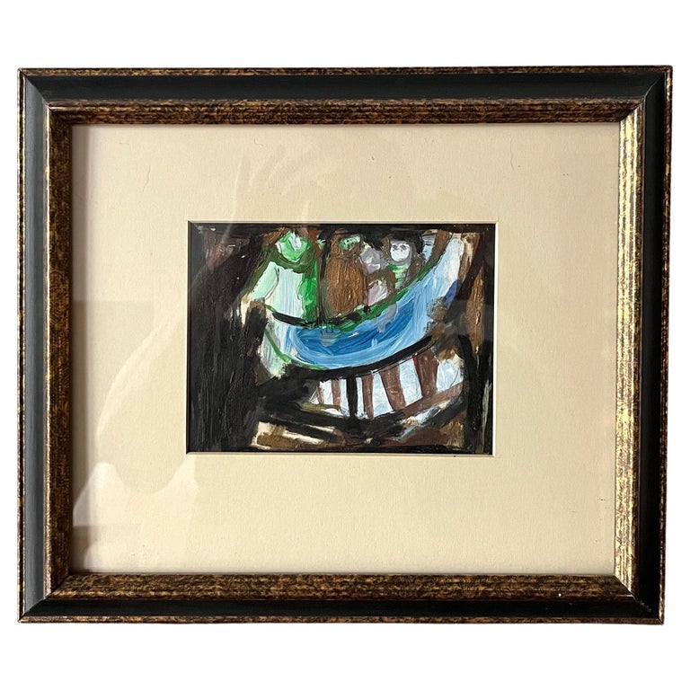David Meshulam Framed Work on Paper