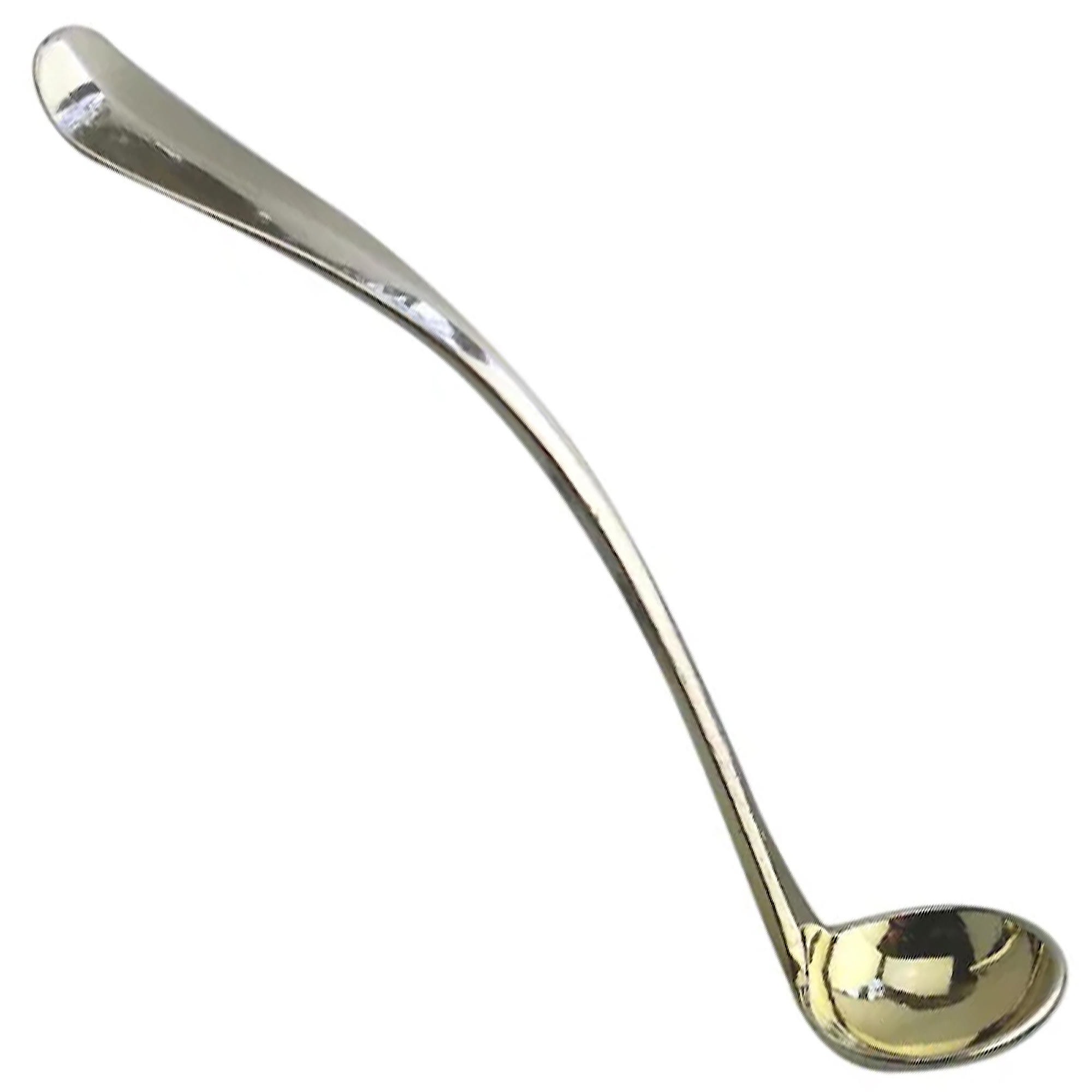 An antique continental solid silver condiment or Spice Ladle C.19thC
