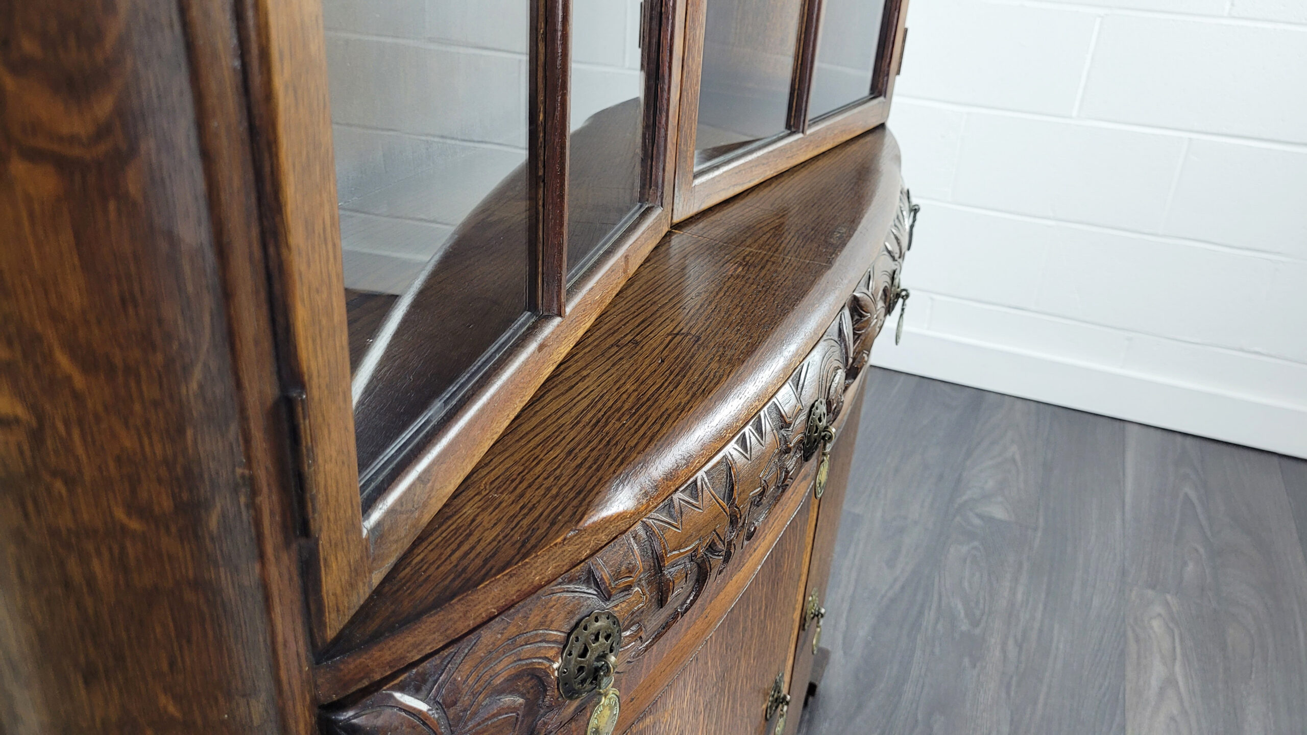 Ercol Glazed Display Cabinet Unit, 40s