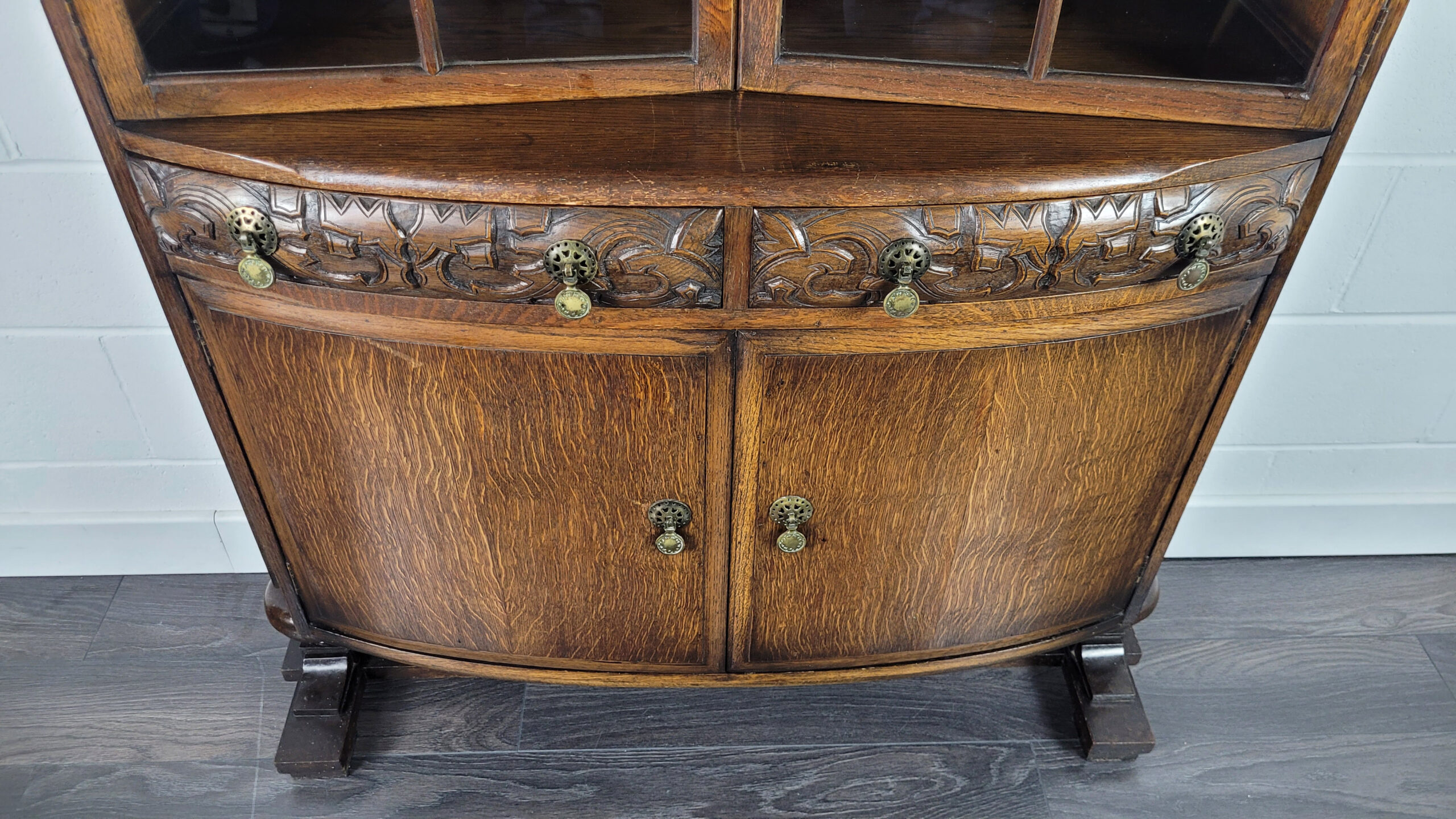 Ercol Glazed Display Cabinet Unit, 40s