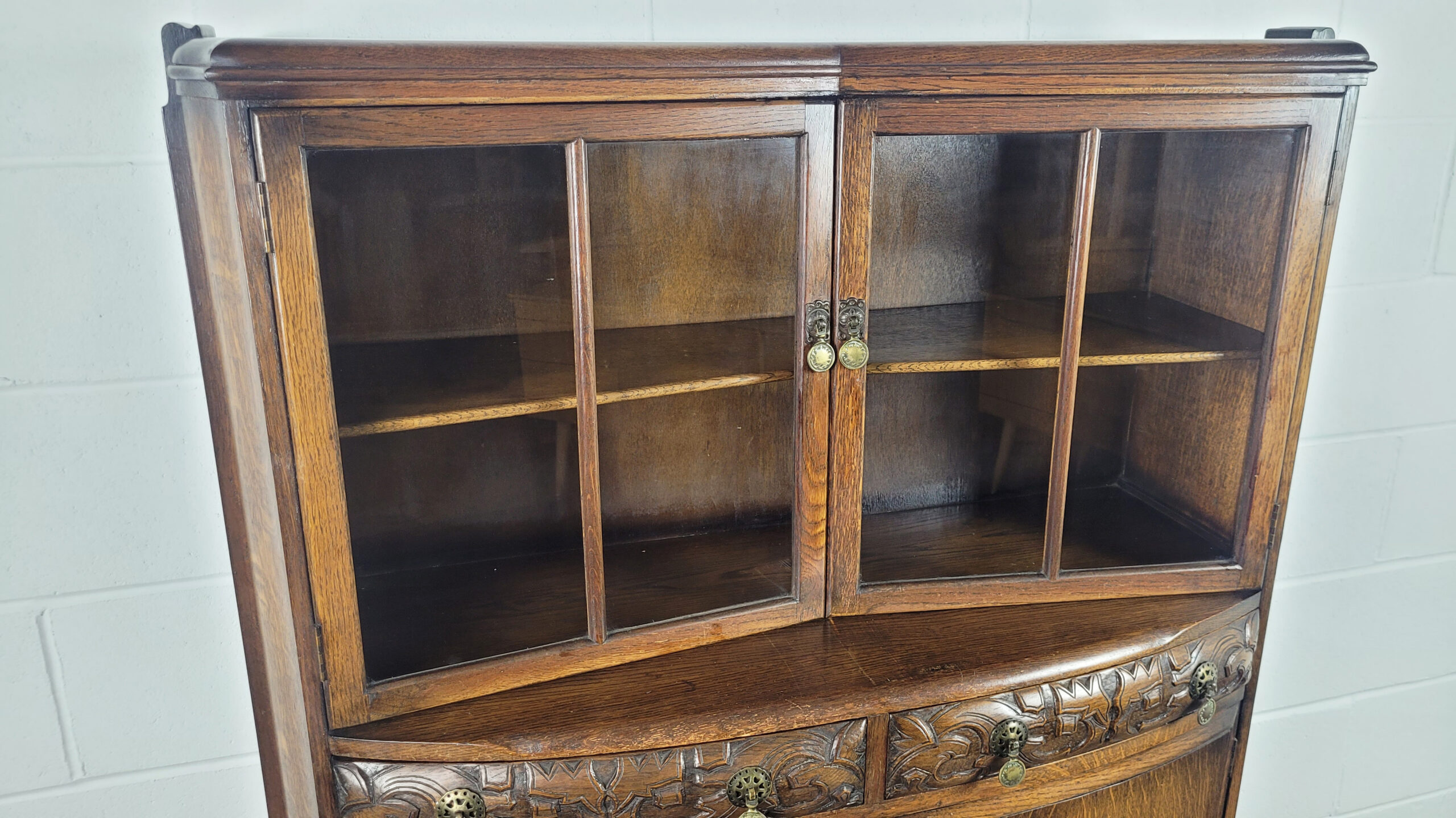 Ercol Glazed Display Cabinet Unit, 40s